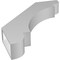 Ekena Millwork 4-in. W x 26-in. D x 32-in. H Olympic Architectural Grade PVC Knee Brace BRCP04X26X32OLY - alternate 2